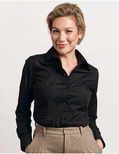 P-6315-Womens Poplin Shirt Long Sleeve 2